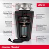 American Standard 10-US-AS-3 Garbage Disposer, 1/3 HP, Black