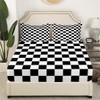 Grid Bed Sheets Black And White Checkered Bedding Farmhouse Buffalo