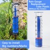 Rain Gauge Replacement Tube,Freeze Proof Tube Plastic with Red Float