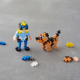 PLUS PLUS Building Blocks Toy - 100 pc Kids Construction Toys, Creative Learning Resources and STEM Play for Home and Travel - Girls and Boys Toys Age 5 Plus - Police