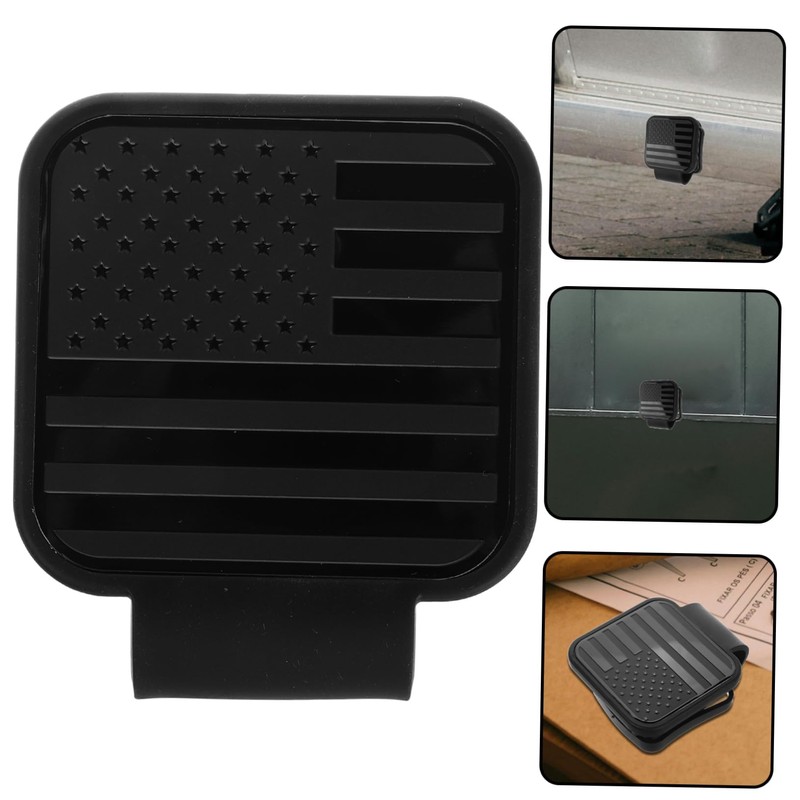 Ciieeo Flag Hitch Cover Durable Towing Cover with American Flag