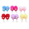 12 Pcs Sleeping Baby Pendant Key Ring Plush Fluffy Cute