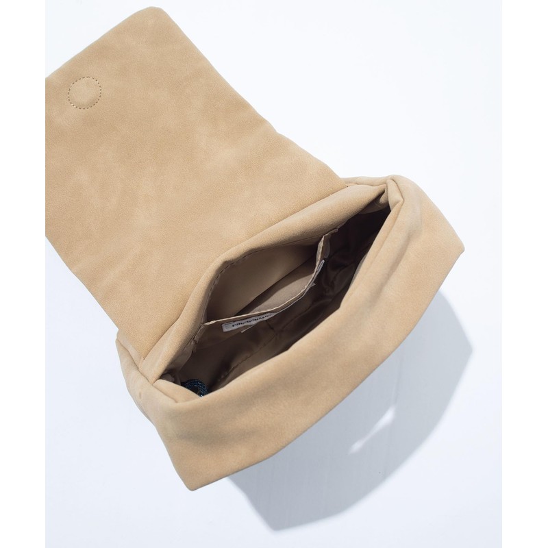 F.C. POUCH/MINI BAG TECH LEATHER SUEDE MINI POUCH, beige