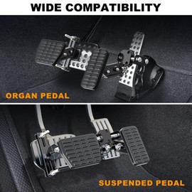 PICURA Gas and Brake Pedal Extenders for Short Drivers People Driving Cars, Go Kart, Ride on Toys,Adjustable Length and Angle Auto Vehicles Brake and Accelerator Pedals