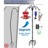 Upgrade 4-Hook Shepherds Hooks for Outdoor with Plastic Tube, 92"