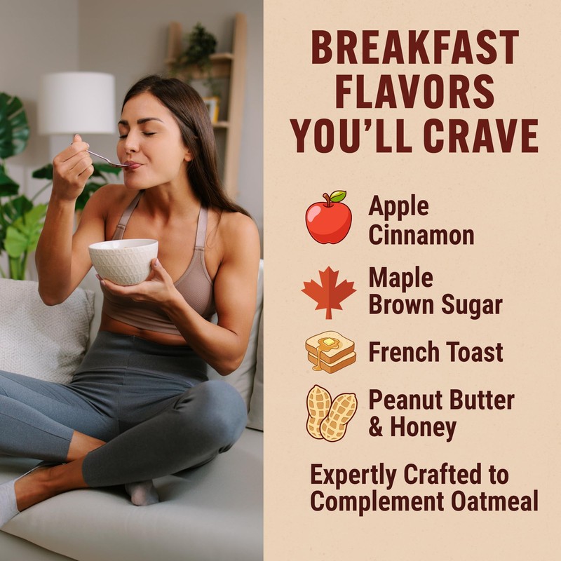 PEScience Protein4Oats, Powder to Make Amazing Tasting Protein Oatmeal, with