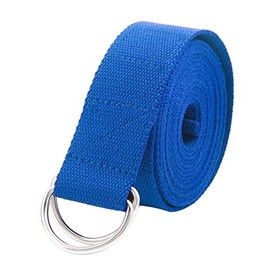 Gelante Fitness Exercise Yoga Strap - Durable Cotton 10 Feet Long (Royal Blue)