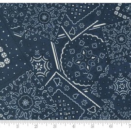 Badlands Bandana Western and Southwestern Bandana Saddle Ranch Night Sky 33794 19 from Moda by The Yard