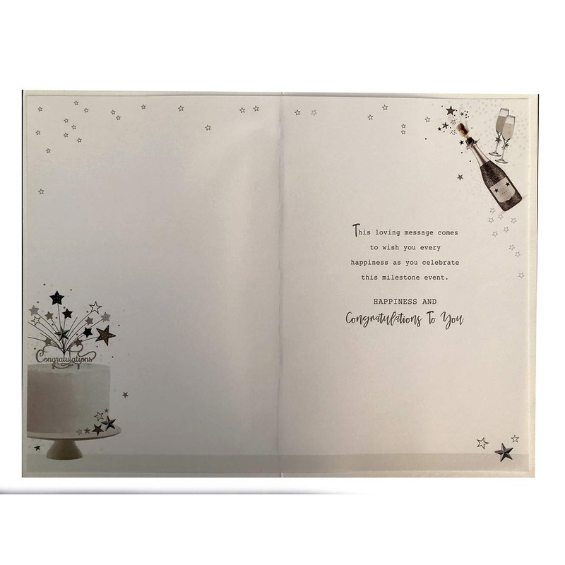 Happy 60th Diamond Anniversary Champagne & Bunting Design Card Lovely