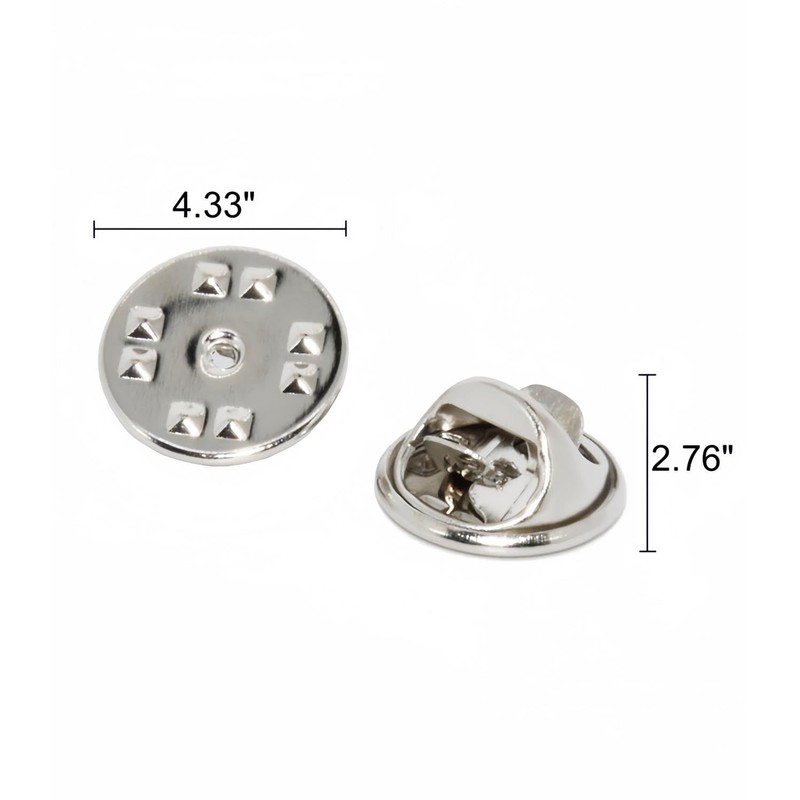 JIANYI 50 Pieces Lapel Butterfly Clutch Pin Backs - Metal