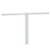 Household Essentials Mega Outdoor Clothesline Single T-Post, White