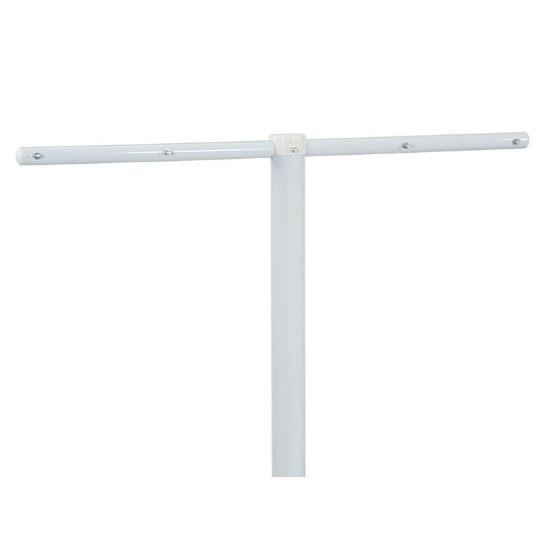 Household Essentials Mega Outdoor Clothesline Single T-Post, White
