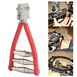 Ausla Racket Start Clamp, String Clamp, Aluminum Wide Head 3 Spring Thread Tool with Tennis Badminton Racket Accessories