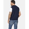 Jan Vanderstorm Urva Men's Sleeveless Knitted Casual Top, darkblue