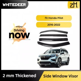 zh Fits Honda Pilot 2016-2022 Side Window Visor Sun Rain Deflector Guard Thicken
