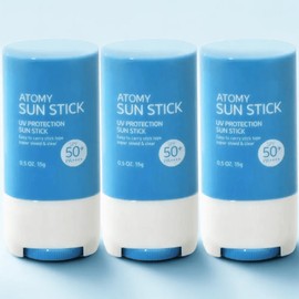 Atomy Sun Stick 15g / 애터미 선스틱 15g x 3개입 SPF50+ PA++++ 자외선강력차단 초강력자외선차단제