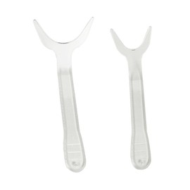 MIBICIRI 2 Pcs Dental Photography Retractors,Clear Orthodontic Lip Retractor (Large+Small)