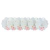 Embroidered Pink Butterfly Doilies Pack of 6 Scallop Edge Traditional