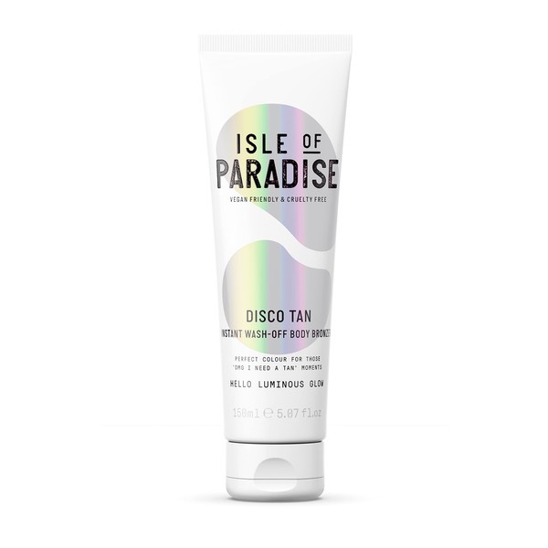 Isle of Paradise Disco Tan Self-Tanning Bronzer (200 ml) Instant Self Tanning Wash Off Glow Natural Ingredients & Vegan