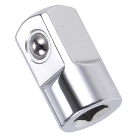 TOP-VIGOR 1/4 Inch Female to 1/2 Inch Male Socket Adapter, Chrome Vanadium Steel 1/4 to 1/2 Adapter with Ball Detent for Ratchets and Hand Tools