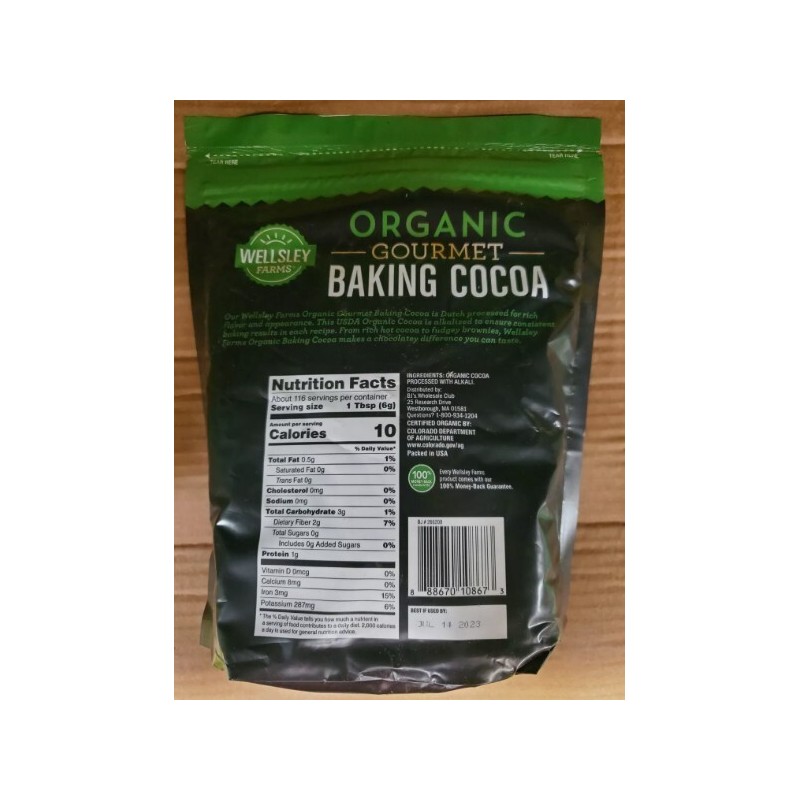 Wesley Farms Wellsley Farms Organic Gourmet Baking Cocoa 25 oz