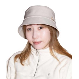 Casilla KTZ02622 Women's Bucket Hat, Washable, UV Protection, Washable, Daily Casual, Simple, Adjustable Size, beige