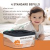 Jumbo+ Square Refills Disposal Bags Refill Compatible with Diaper Genie