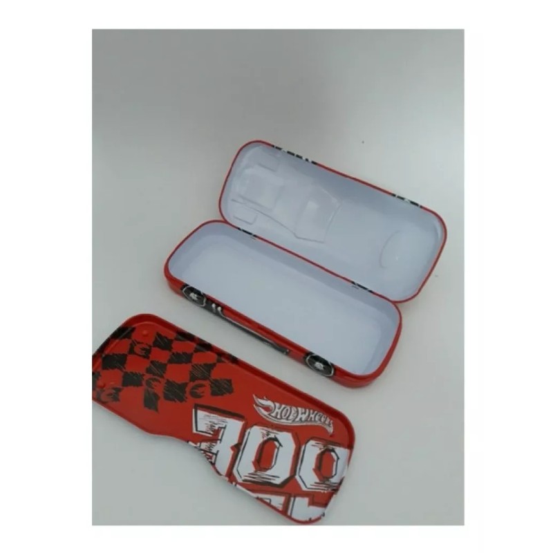 Ruz 20 Lapiceras Escolares Metálicas Rectangulares Hot Wheels