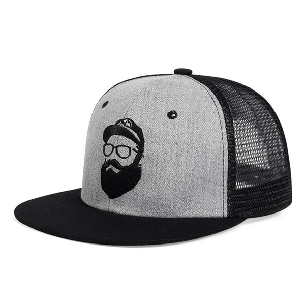 Aglem Men's Snapback Beard Father Hat, Large Size, Korean Beard,