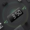 LED Mirror Alarm Clock Electronic Alarm Clock Adjustable Mirror Bedside
