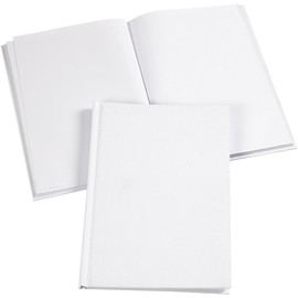Notebook, A5 15x21 cm, white, 1 pc