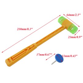 Antrader 100 Pieces Push Pins Round Head Thumbtack 0.43 Inch Thumb Tacks for Office School Personal Use (Blue)