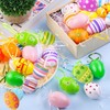 HenfuME Pack of 24 Easter Egg Colours, Easter Eggs Decoration,