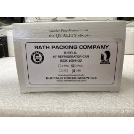 Crown Models RATH  PACKING CO. O Scale 3rail 40’ refrigerator Car rd# 288 NOS