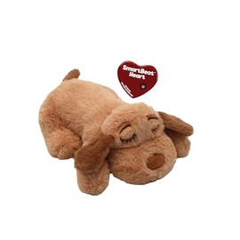 Snuggle Puppy Junior, Heartbeat Puppy Toy for Small Breeds, Smaller Plush Dog Toy with Real-Feel Pulse, Designed for Crate Use and Early Routines - Biscuit