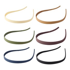 Pack of 6 Thin Headbands for Women, Simple Hair Accessories, Hair Accessories, Non-Slip Headbands, Decorative Headbands, Face Wash Headbands