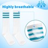 ONUPGO 5 Pieces Sweatbands Socks Set Striped Sports Headband Wrist