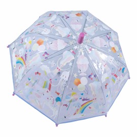 Floss & Rock Fantasy Transparent Color Changing Umbrella, 25.98-inch Height, Rainy days
