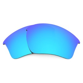 Revant Replacement Lenses for Oakley Half Jacket 2.0 XL sunglasses, UV Protection, Anti-Scratch and Impact Resistant, Elite Polarized Ice Blue Mirrored