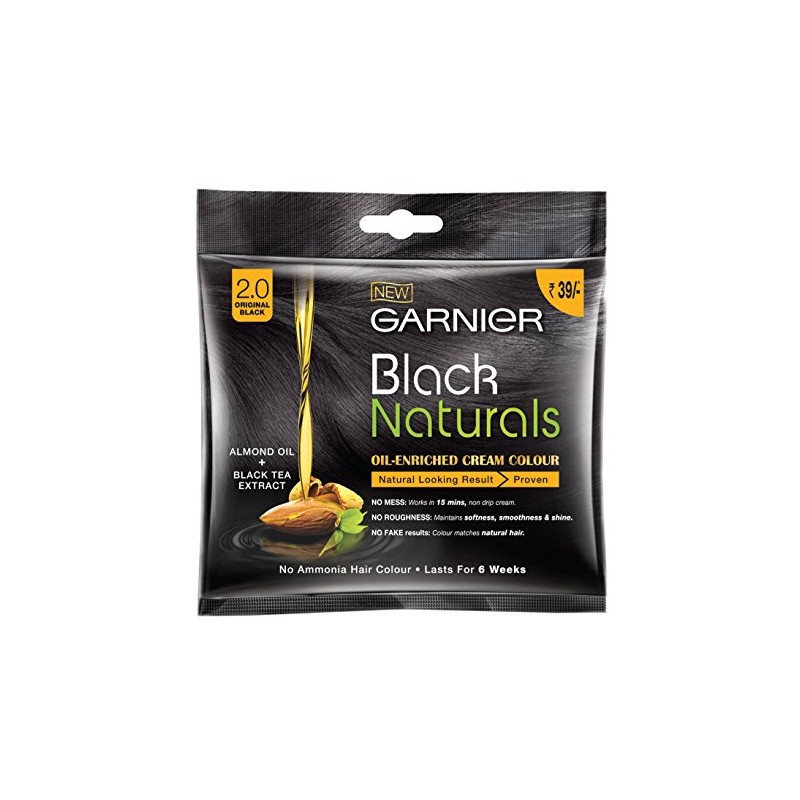 Garnier Black Naturals Hair Color, Shade 2, 20ml+20g (Pack of