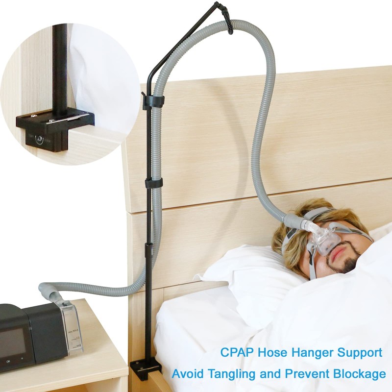 LONYEON CPAP Hose Holder - Height Adjustable Hose Lift, Removable