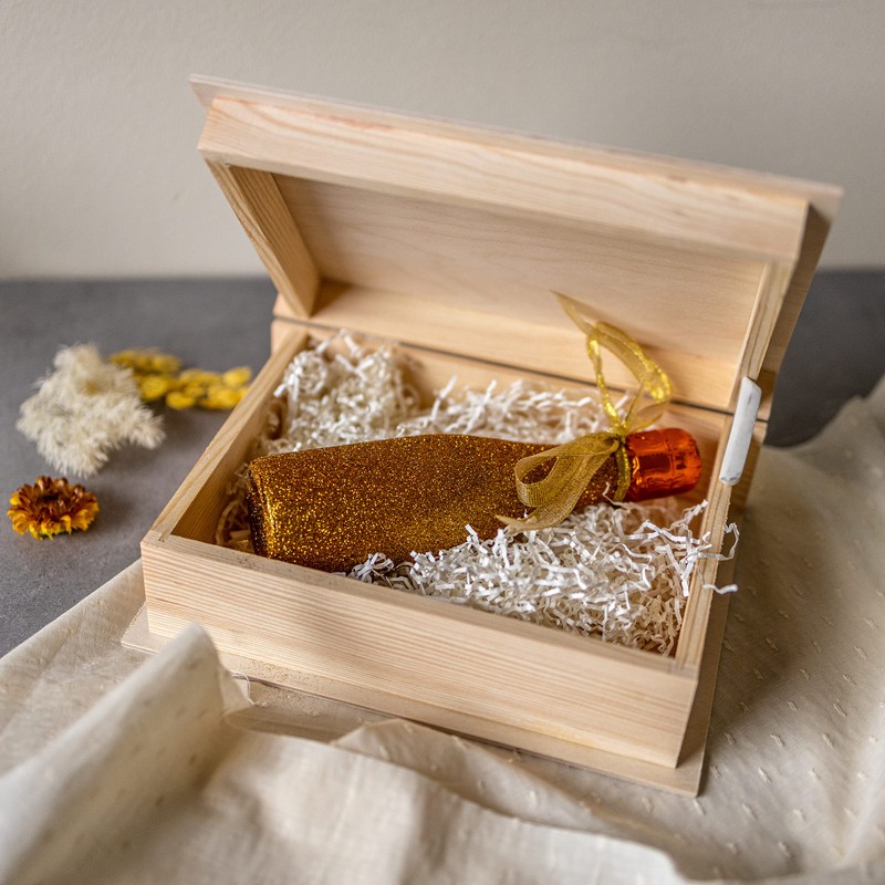 Creative Deco Book Box Wooden Box with Lid | 24