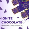 Ignite Chocolate Bars - Premium Blueberry-Flavored Chocolate Squares with 60%