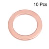 sourcing map 10Pcs 14mm x 20mm x 1.5mm Copper Flat