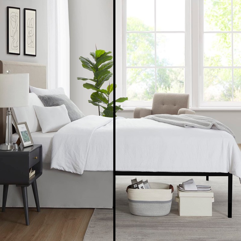 Nestl Bedding Pleated Bed Skirt - Luxury Microfiber Dust Ruffle