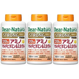 Dear Natura Strong 39 Amino Multivitamin & Mineral, 100 Day Supply (100 g) x 3 Bottles