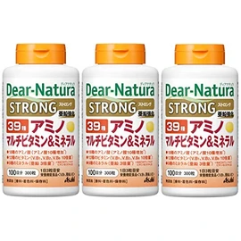 Dear Natura Strong 39 Amino Multivitamin & Mineral, 100 Day Supply (100 g) x 3 Bottles