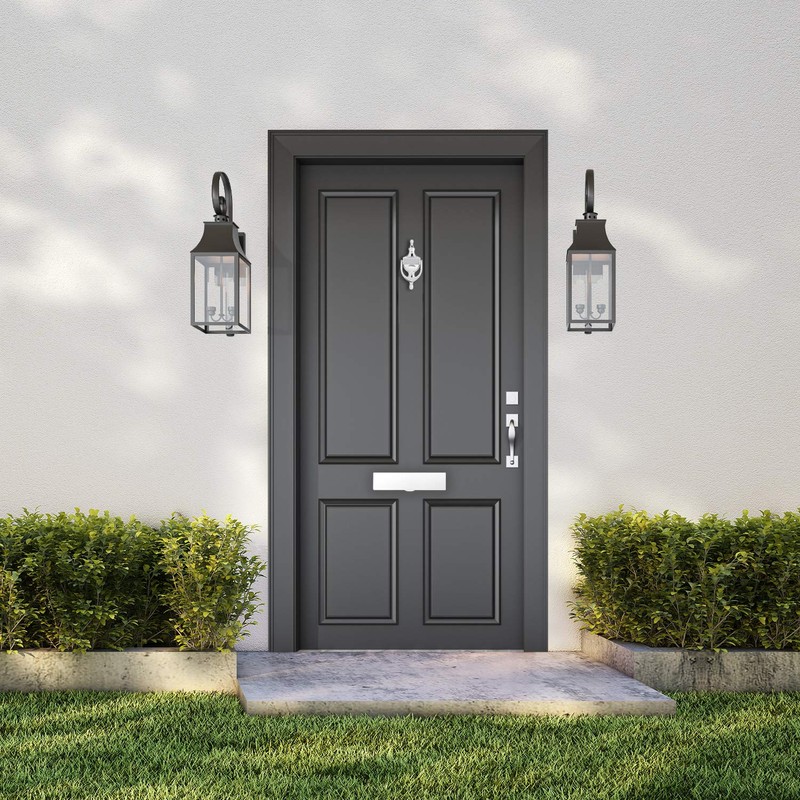 XFORT Door Knocker Polished Chrome, Victorian Urn Door Knockers for