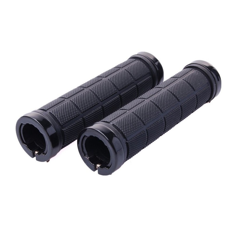 MTB trekking bike handlebar grips, screw-on grip/handle 808, black