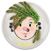 Genuine Fred MS. FOOD FACE Kids' Ceramic Dinner Plate